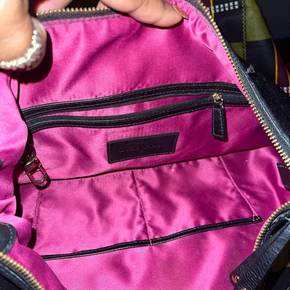 Cole Haan Black Pebble Leather Hand/Shoulder Bag - Picture 9 of 14